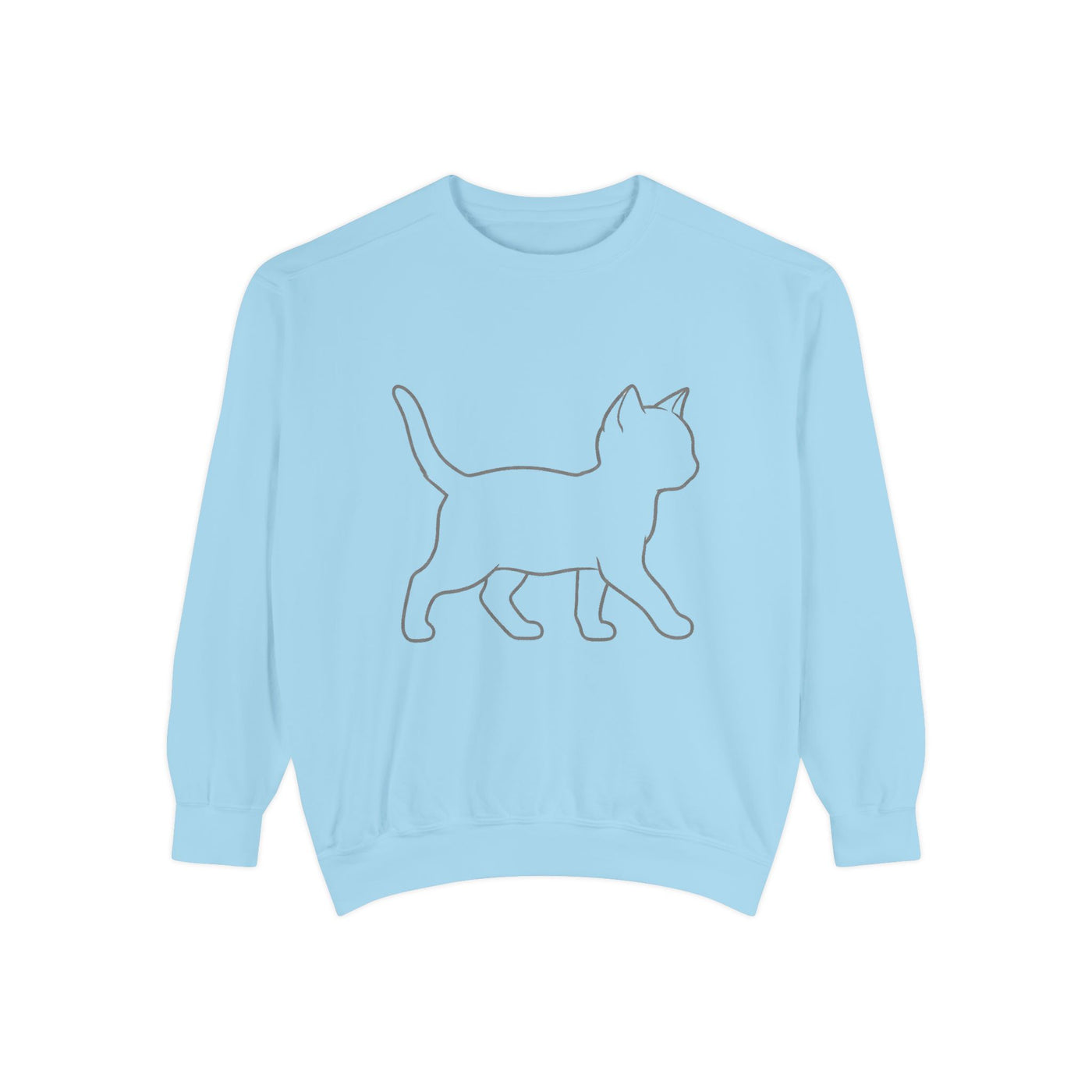 Walking Cat Shadow style 2 Cozy Graphic Unisex Crewneck Sweatshirt