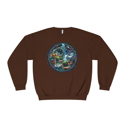 Cats & Dogs Happy Garden Unisex NuBlend Crewneck Sweatshirt style2