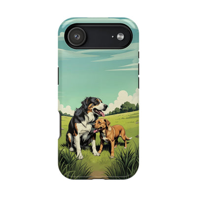 Dog Lovers' Magnetic Impact-Resistant Phone Case comic style 3, Cute Dog Design, Pet Owner Gift, Animal Lover Accessory, Birthday Gift for Dog Lovers