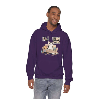 Ah Not Me - Cute Husky Unisex Pullover Hoodie for Dog Lover