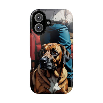 Dog on the floor - Tough Phone Case for Apple iPhone & Samsung Galaxy, Cute Pet Accessories, Gift for Cat Lovers