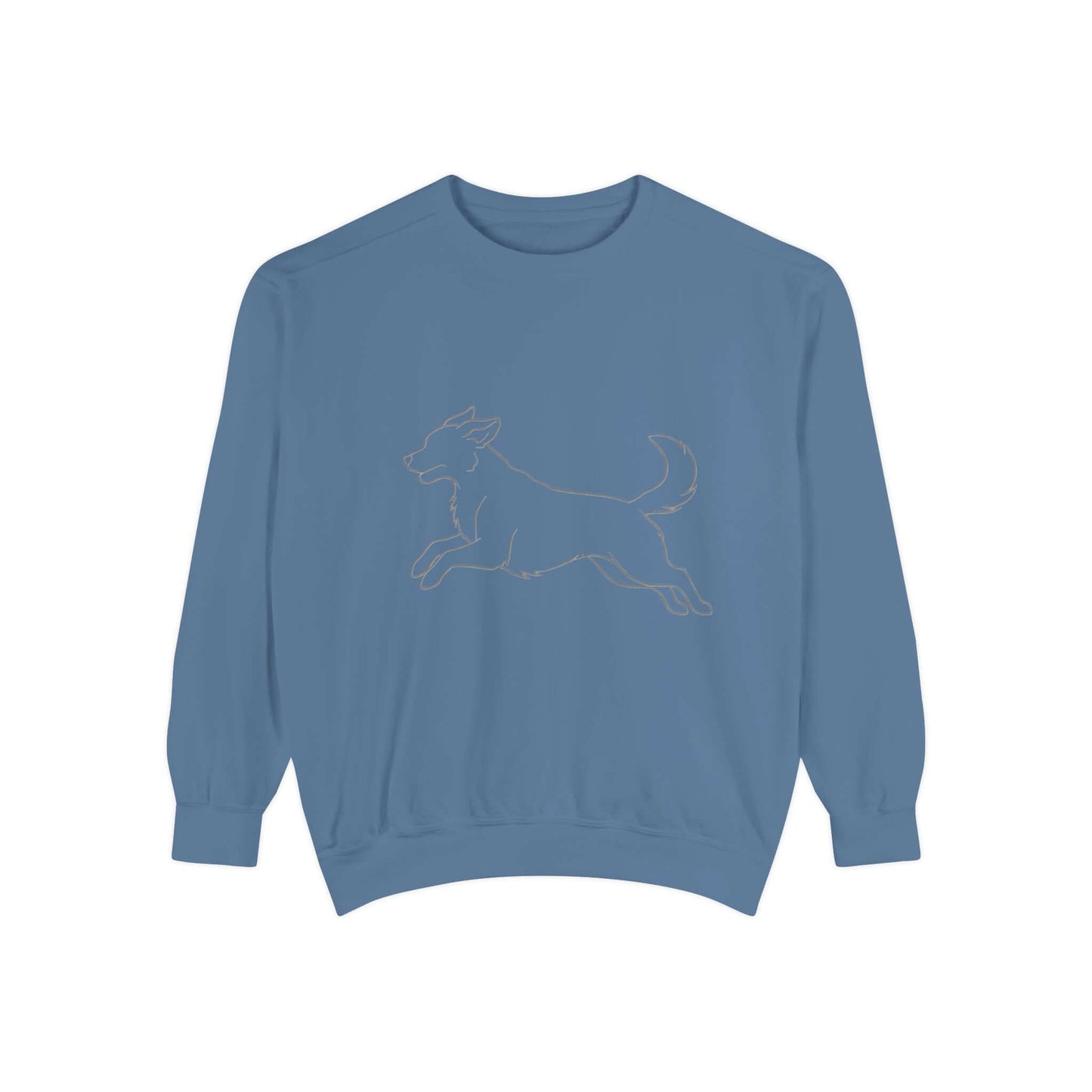 Running Dog Shadow Cozy Graphic Unisex Crewneck Sweatshirt style 1