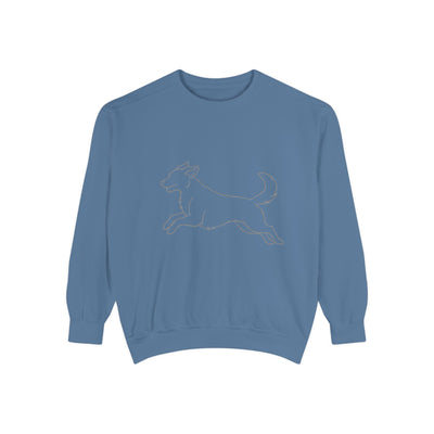 Running Dog Shadow style 1 Cozy Graphic Unisex Crewneck Sweatshirt
