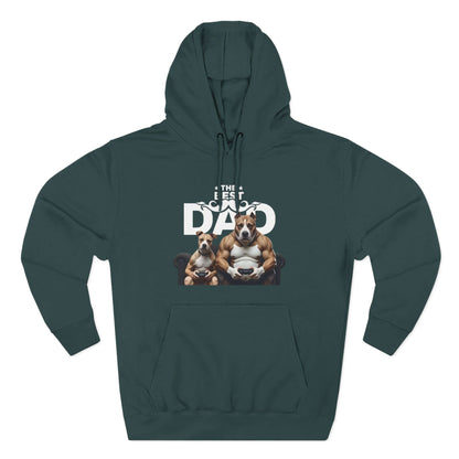The Best Dad - Bulldog Father & Puppy Graphic Unisex Hoodie