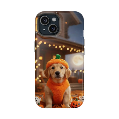 Halloween cute puppy photo style 3 Magnetic Impact-Resistant Phone Case, Cute Dog Design, Pet Owner Gift, Animal Lover Accessory, Birthday Gift for Dog Lovers