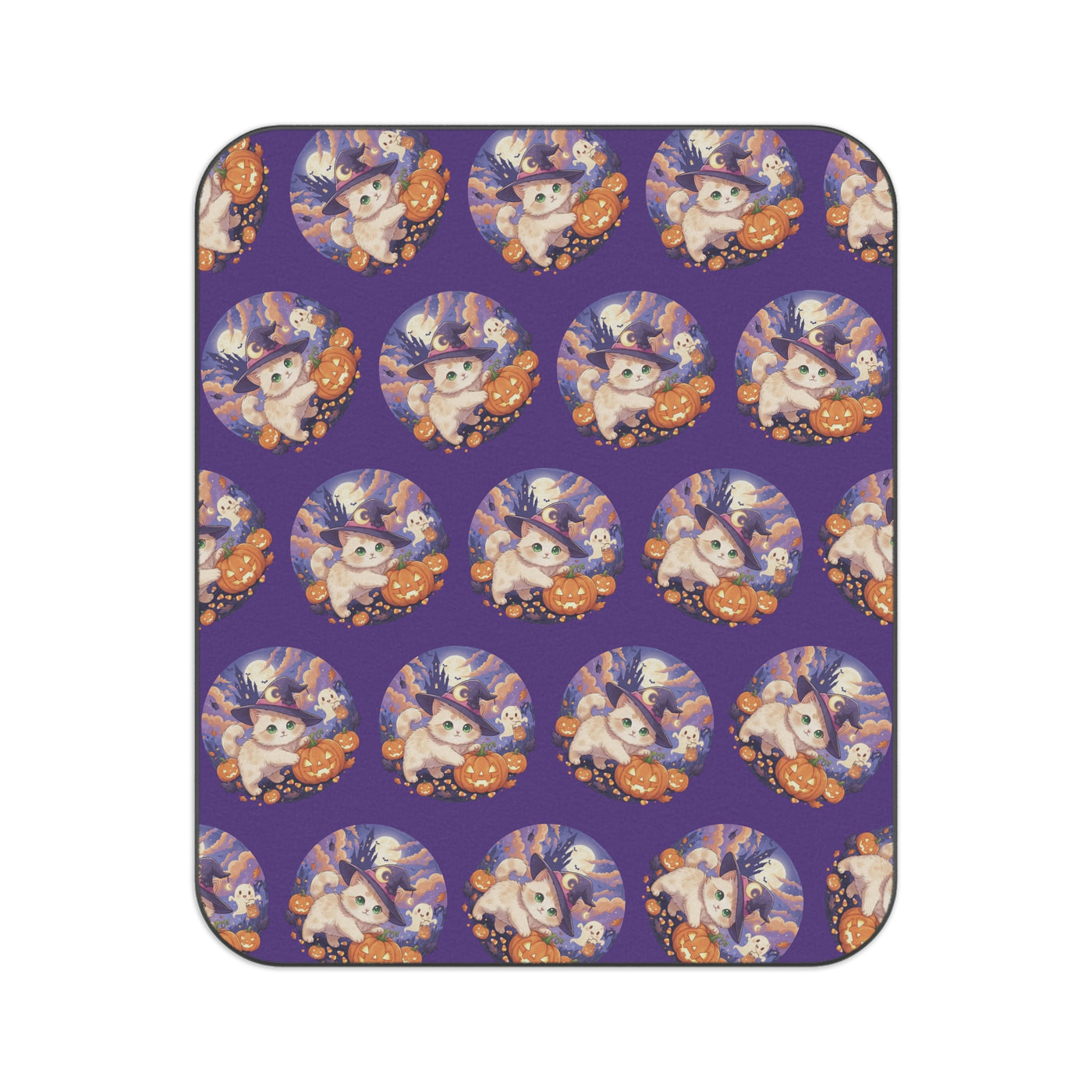 Halloween Cat Picnic Blanket, Halloween Decor, Outdoor Blanket, Fall Festivals, Cozy Family Gatherings