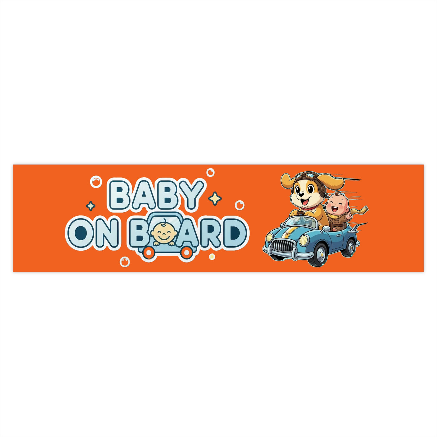 Baby on Board - Dog Driving Baby | Bumper Stickers