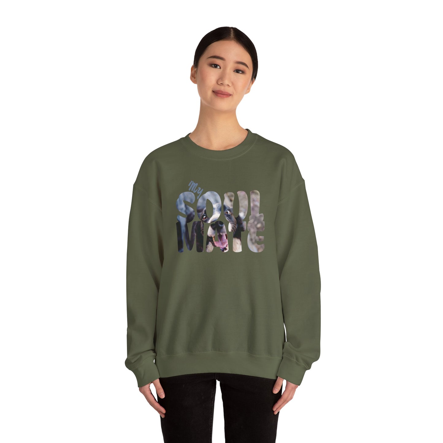 Dog My Soulmate Unisex Crewneck Sweatshirt