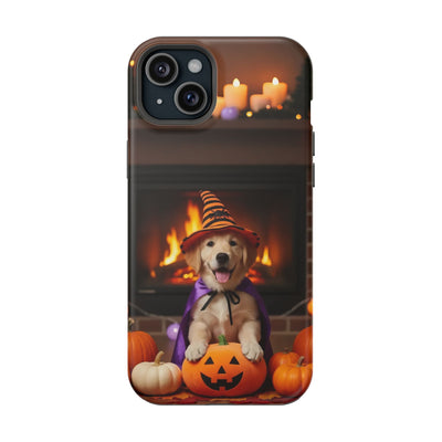 Halloween cute puppy photo style 1 Magnetic Impact-Resistant Phone Case, Cute Dog Design, Pet Owner Gift, Animal Lover Accessory, Birthday Gift for Dog Lovers