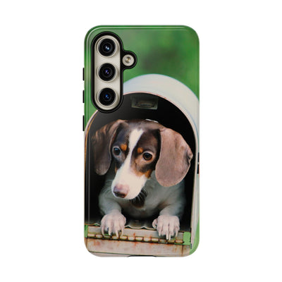 Puppy in mailbox - Tough Phone Case for Apple iPhone & Samsung Galaxy, Cute Pet Accessories, Gift for Cat Lovers