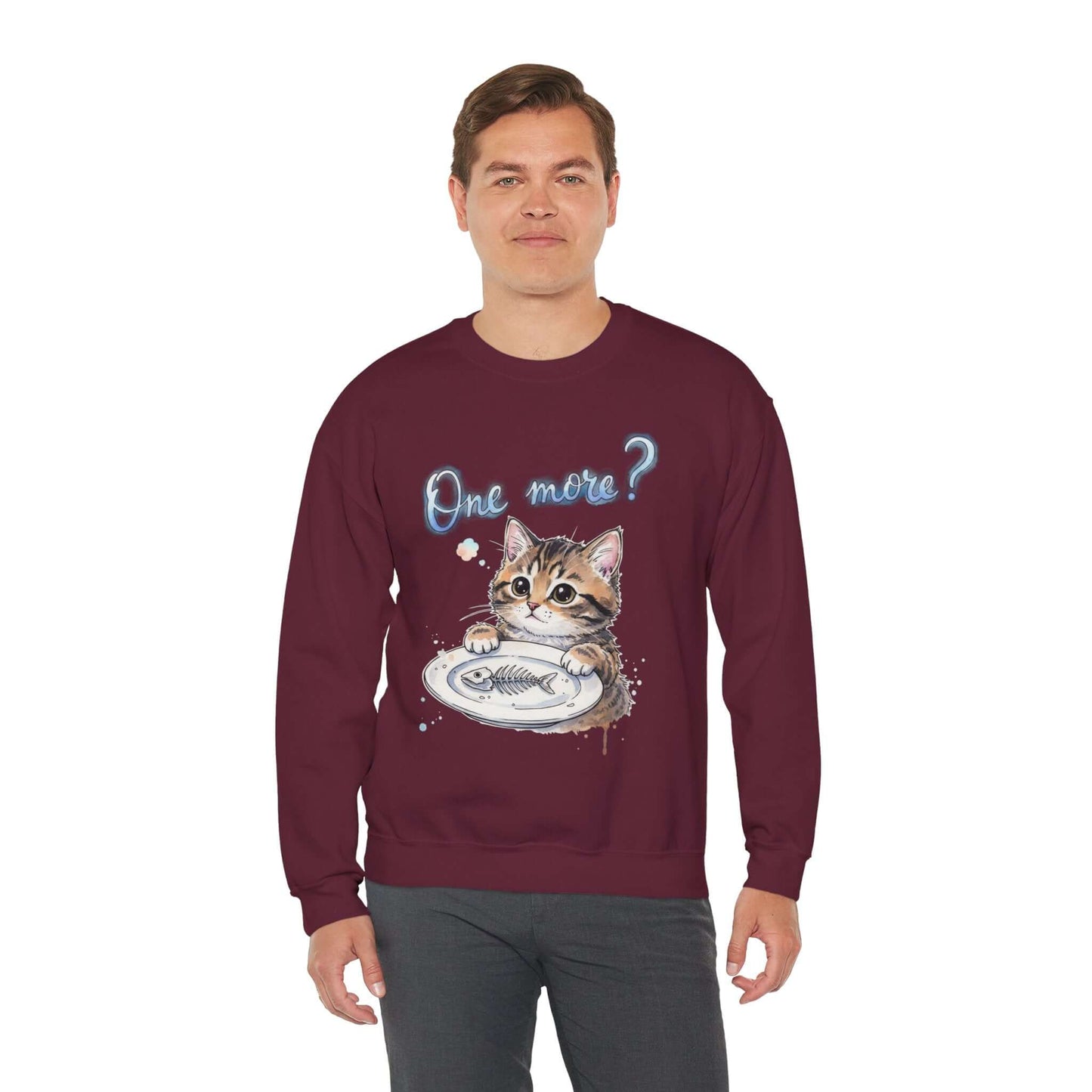 Watercolor Cat painting Unisex Crewneck Sweatshirt style 3