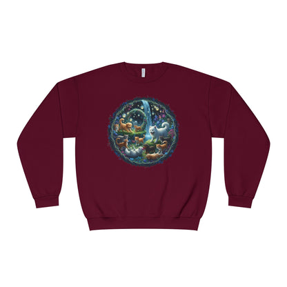 Cats & Dogs Happy Garden Unisex NuBlend Crewneck Sweatshirt style2