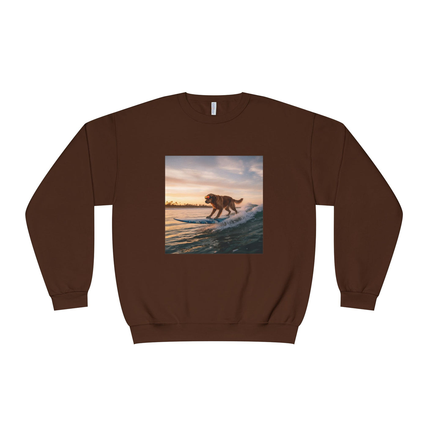 Surfing Dog style 2 Unisex NuBlend® Crewneck Sweatshirt