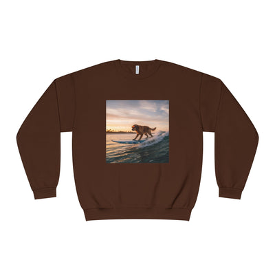 Surfing Dog style 2 Unisex NuBlend® Crewneck Sweatshirt
