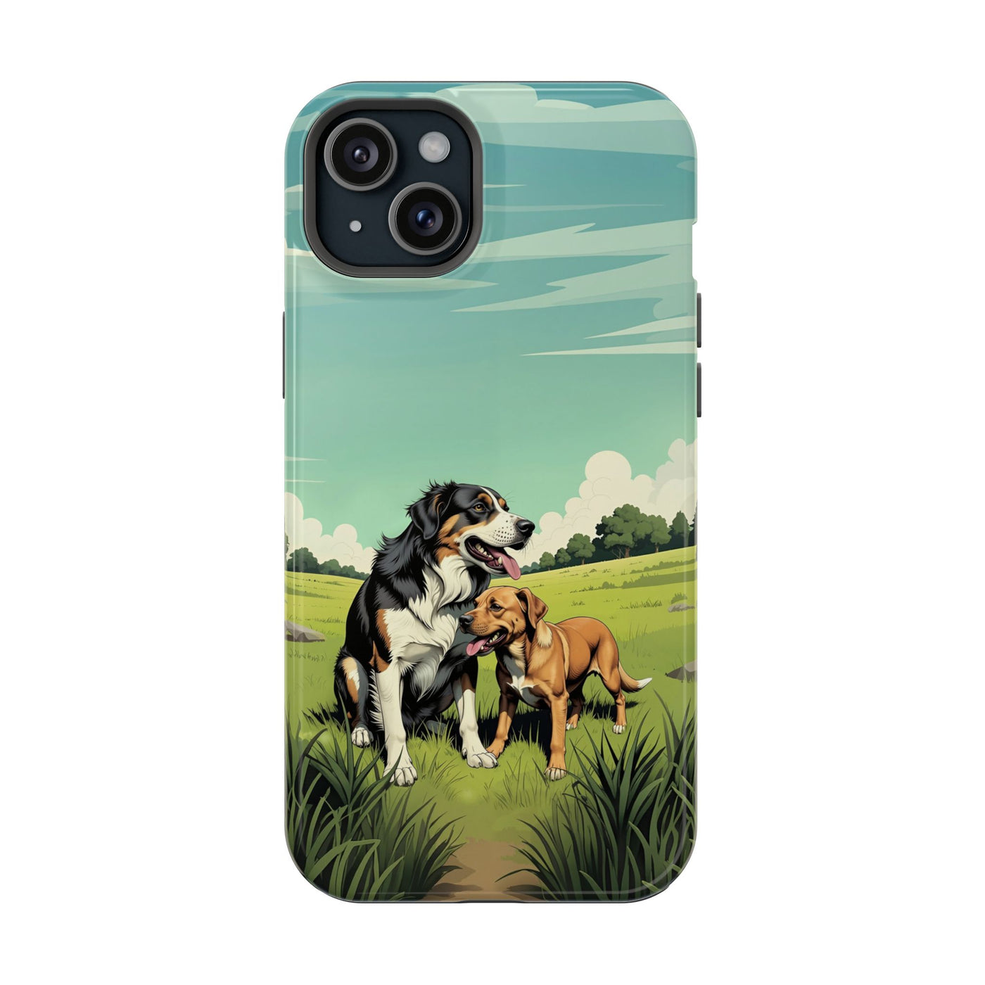 Dog Lovers' Magnetic Impact-Resistant Phone Case comic style 3, Cute Dog Design, Pet Owner Gift, Animal Lover Accessory, Birthday Gift for Dog Lovers