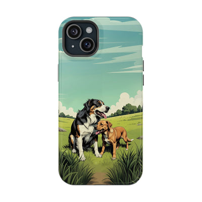 Dog Lovers' Magnetic Impact-Resistant Phone Case comic style 3, Cute Dog Design, Pet Owner Gift, Animal Lover Accessory, Birthday Gift for Dog Lovers