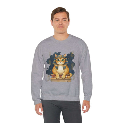 Watercolor Cat painting Unisex Crewneck Sweatshirt style 4