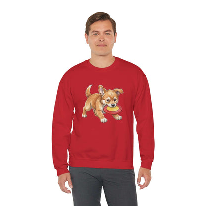 Watercolor Dog painting Unisex Crewneck Sweatshirt style 5