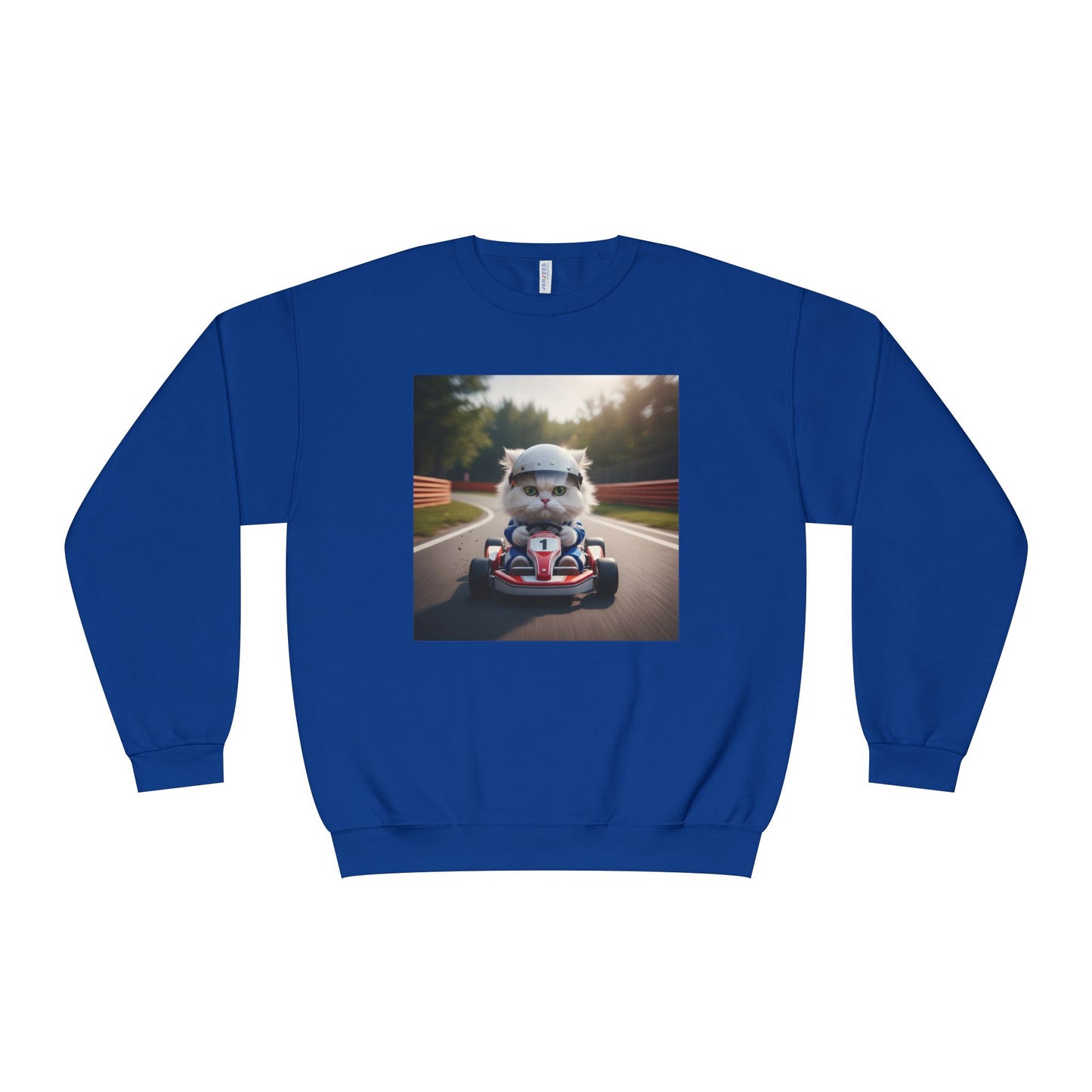 Go Kart Cat Unisex NuBlend Crewneck Sweatshirt style 1
