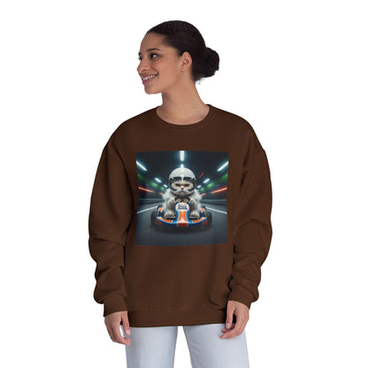 Go Kart Cat Unisex NuBlend Crewneck Sweatshirt style 2