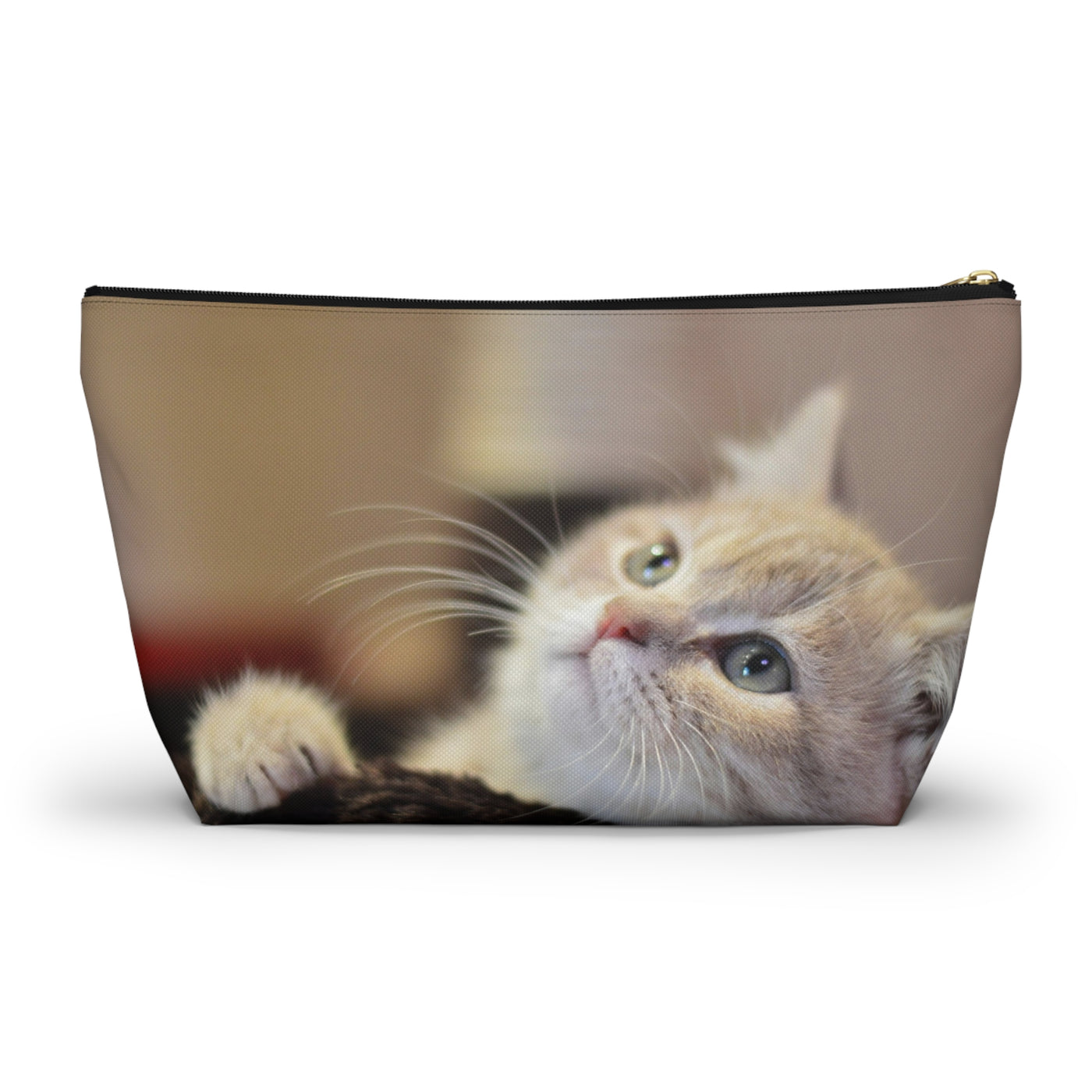 Cute Cat Accessory Pouch | Travel Accessory, Fun Gift, Pet Lover's Item, Unique Accessory Pouch, Travel Essentials