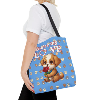 Cute Dog Lover Tote Bag - You're My Love style 1