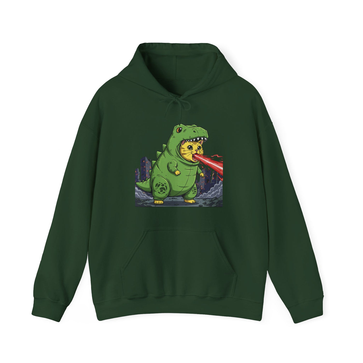Cat cosplay Godzilla style 4 Unisex Hoodie - Fun & Playful Design