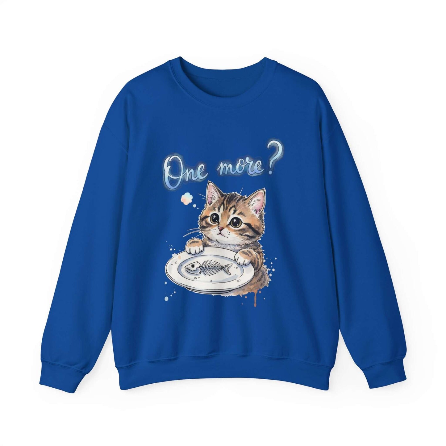 Watercolor Cat painting Unisex Crewneck Sweatshirt style 3