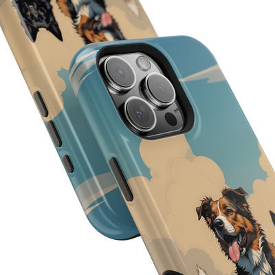 Dog Lovers' Magnetic Impact-Resistant Phone Case comic style 2, Cute Dog Design, Pet Owner Gift, Animal Lover Accessory, Birthday Gift for Dog Lovers