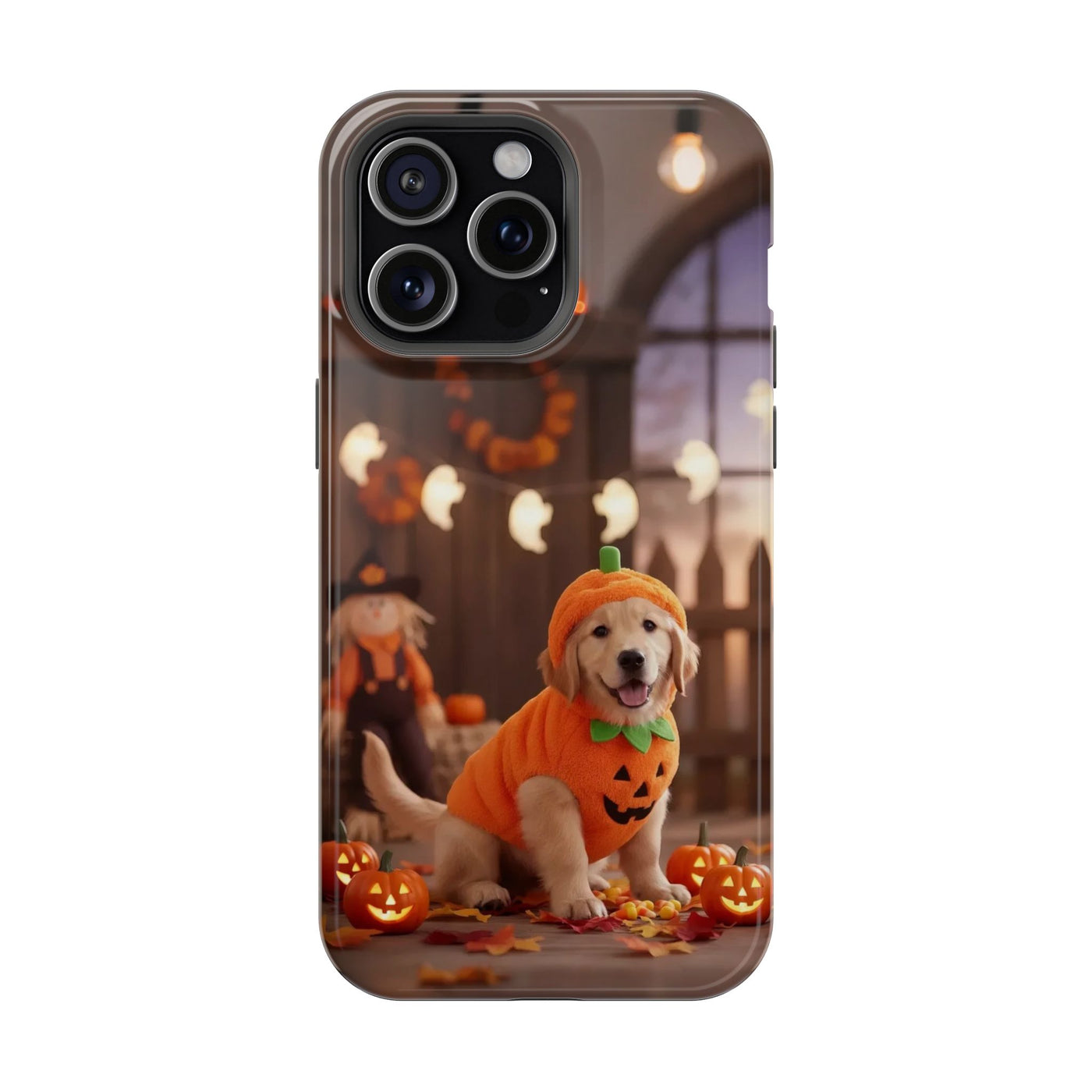 Halloween cute puppy photo style 2 Magnetic Impact-Resistant Phone Case, Cute Dog Design, Pet Owner Gift, Animal Lover Accessory, Birthday Gift for Dog Lovers