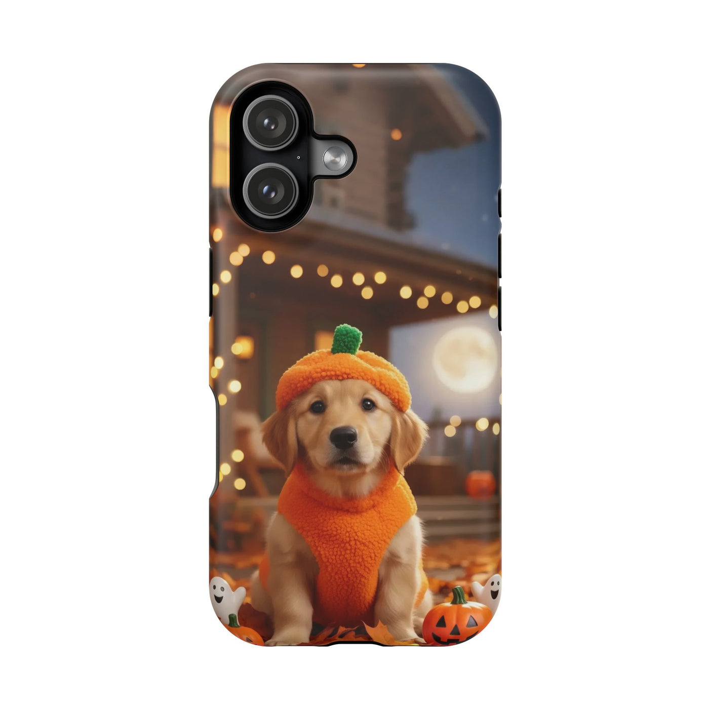 Halloween cute puppy photo style 3 Magnetic Impact-Resistant Phone Case, Cute Dog Design, Pet Owner Gift, Animal Lover Accessory, Birthday Gift for Dog Lovers