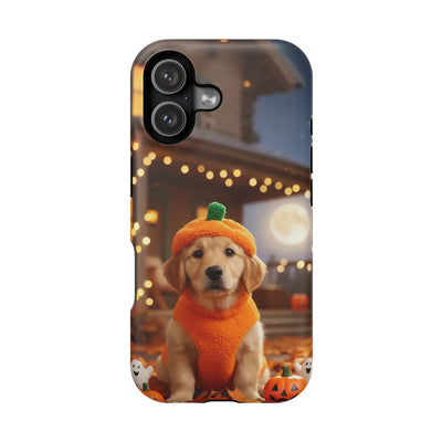Halloween cute puppy photo style 3 Magnetic Impact-Resistant Phone Case, Cute Dog Design, Pet Owner Gift, Animal Lover Accessory, Birthday Gift for Dog Lovers