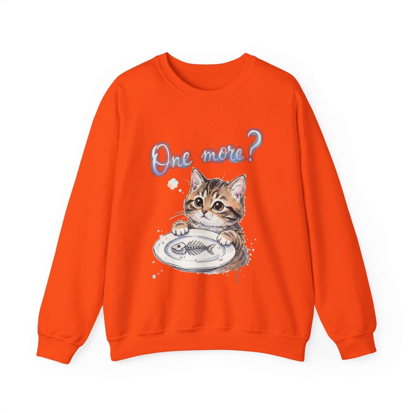 Watercolor Cat painting Unisex Crewneck Sweatshirt style 3