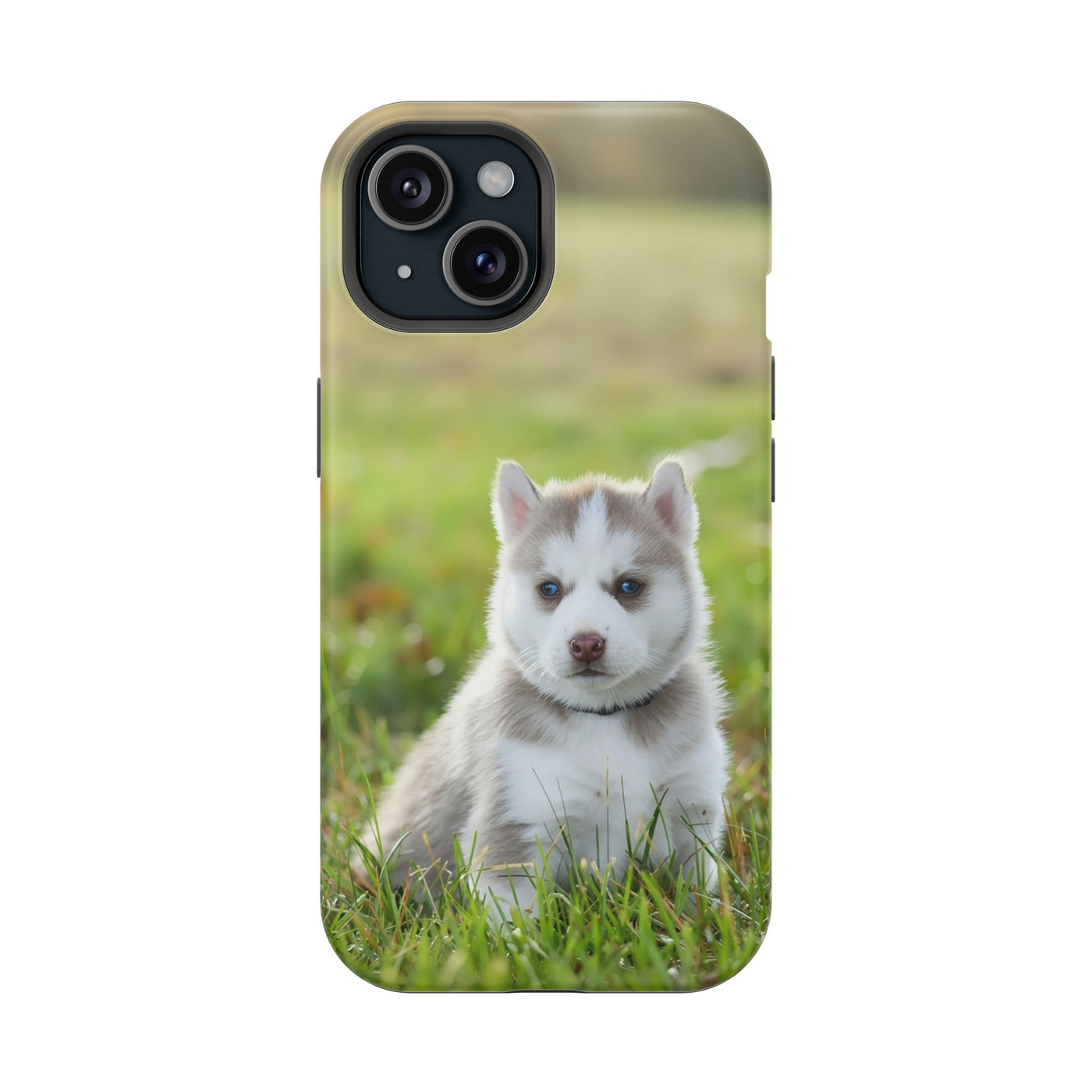 Magnetic Dog Case style 1 for Apple iPhone, Cute Puppy Phone Cover, Impact-Resistant Dog Lover Gift, Pet Protection Case, Animal-Themed Phone Accessory