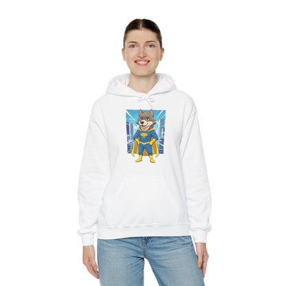 Dog cosplay Superman Funny Design Unisex Hoodie style 1