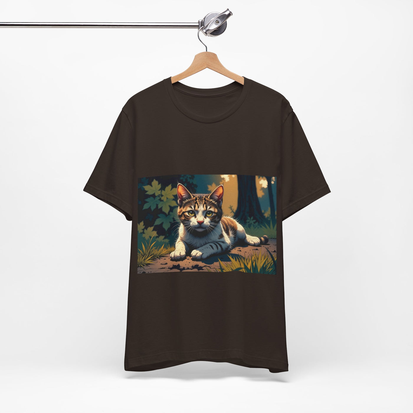 Cool Cat Graphic Tee style 2 - Unisex Jersey Short Sleeve Tee, Cat Lover Gift, Cute Cat T-Shirt, Casual Wear, Pet Owner Apparel