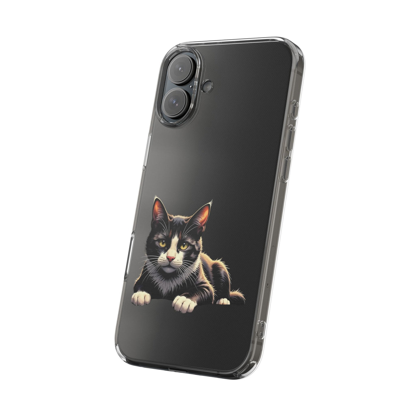 Cat Lover Impact-Resistant Clear Phone Case, Pet Gift, Durable Cat Design, Cute Phone Cover, Unique Cat Art, Animal Lover Accessory