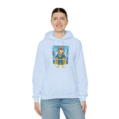 Dog cosplay Superman Funny Design Unisex Hoodie style 1