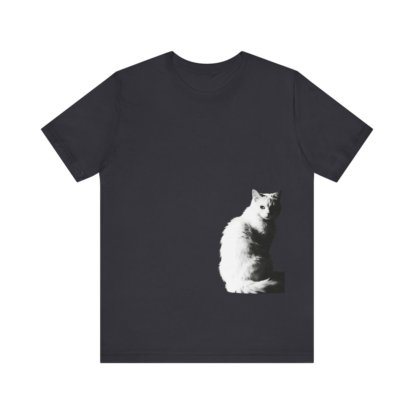 Cat Lover outlined style 1 Unisex Tee, Cat T-Shirt, Gifts for Cat Owners, Cute Cat Apparel, Pet Lover's Shirt, Everyday Casual Wear