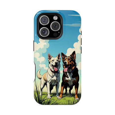 Dog Lovers' Magnetic Impact-Resistant Phone Case comic style 1, Cute Dog Design, Pet Owner Gift, Animal Lover Accessory, Birthday Gift for Dog Lovers