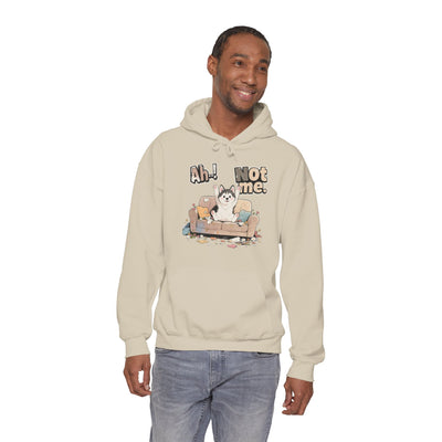 Ah! Not Me. Cute Husky Unisex Pullover Hoodie for Dog Lover