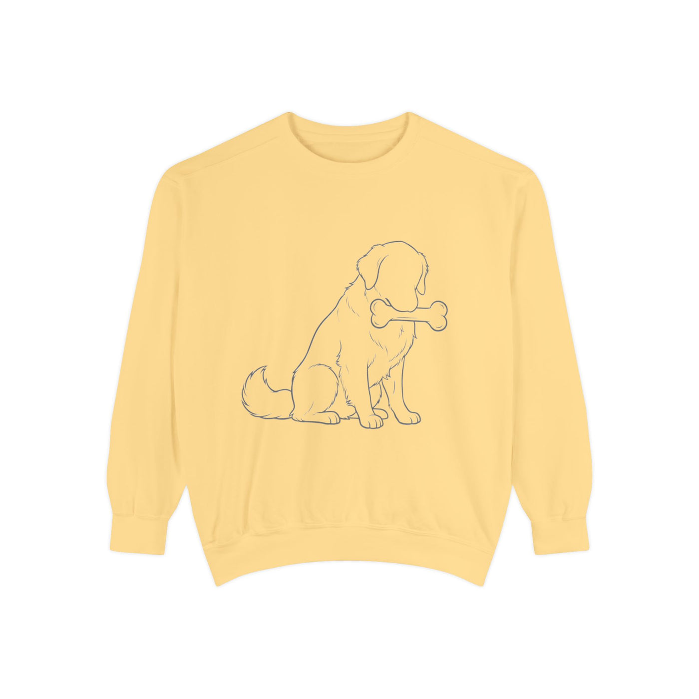 Sitting Dog Shadow style 1 Cozy Graphic Unisex Crewneck Sweatshirt