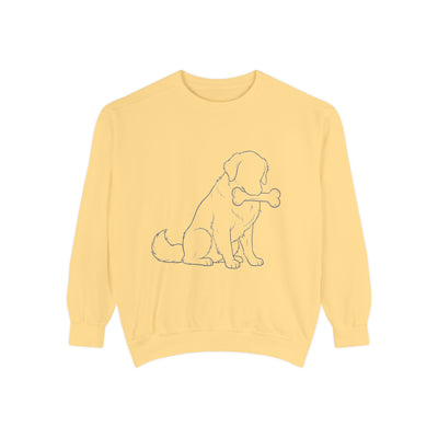 Sitting Dog Shadow style 1 Cozy Graphic Unisex Crewneck Sweatshirt