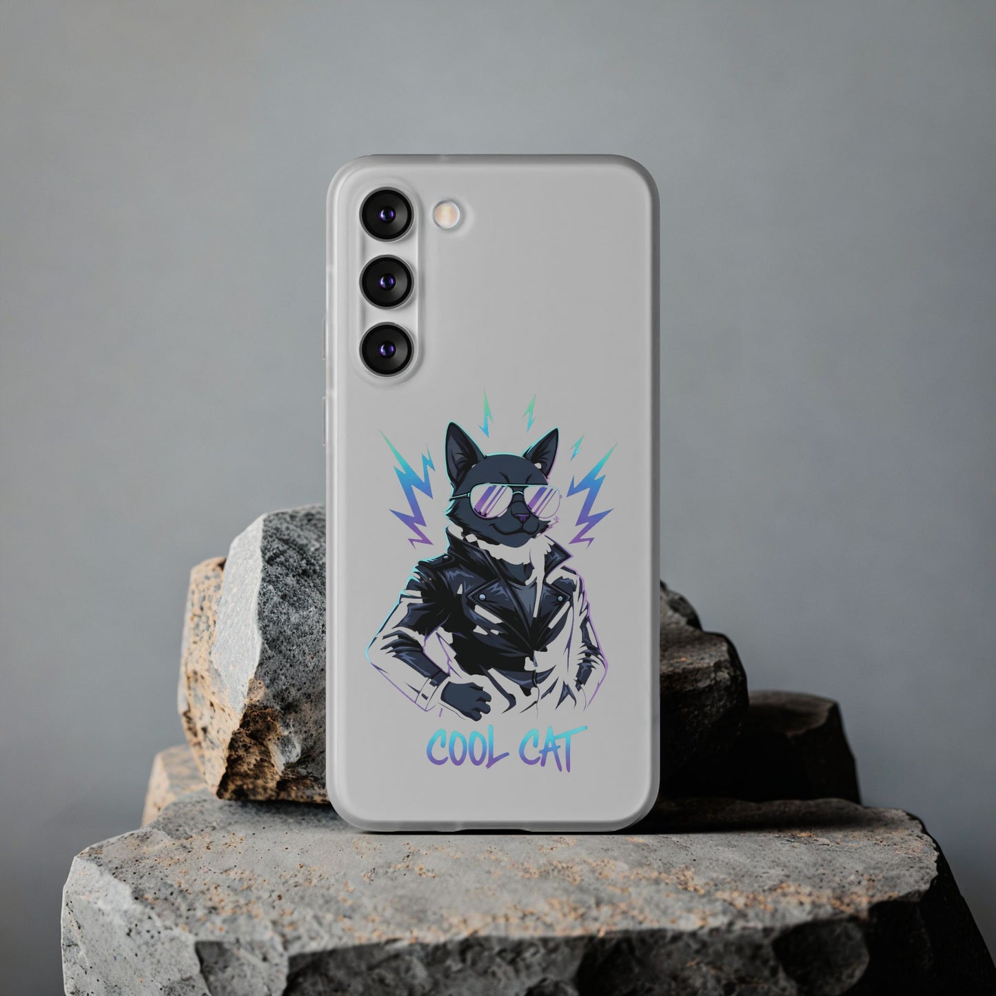Cool Cat Anime Flexi iPhone & Samsung Galaxy Phone Case