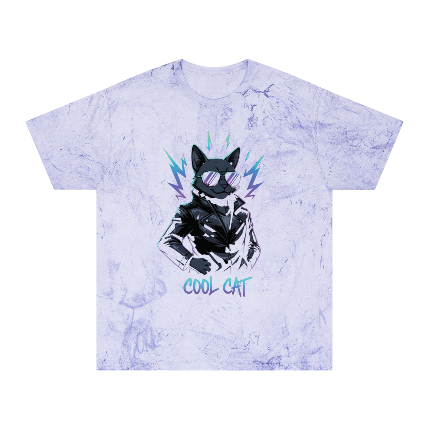Colorful Cool Cat Unisex T-Shirt - Vibrant Graphic Tee, Gift for Cat Lovers, Casual Wear, Streetwear, Unique Style