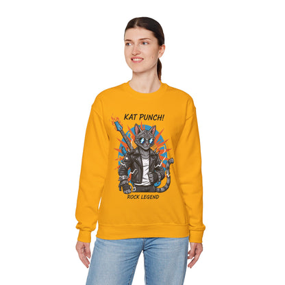Cool Cat Unisex Heavy Blend Crewneck Sweatshirt style 1