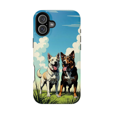 Dog Lovers' Magnetic Impact-Resistant Phone Case comic style 1, Cute Dog Design, Pet Owner Gift, Animal Lover Accessory, Birthday Gift for Dog Lovers