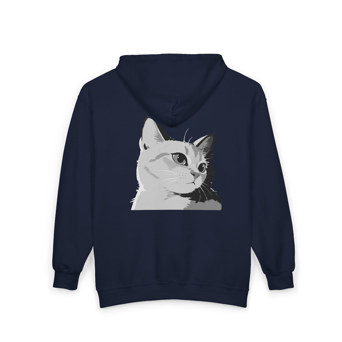 Cat Lover style 2 Unisex Full Zip Hoodie - Cozy, Customizable Sweatshirt Perfect for Gifting, Casual Wear, Fall/Winter Essentials, Lounge