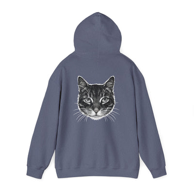 Cozy Cat Lover Hoodie style 1- Unisex Heavy Blend™ Sweatshirt, Purrfect Gift for Pet Owners, Casual Wear, Cat Themed Apparel, Cozy Clothing