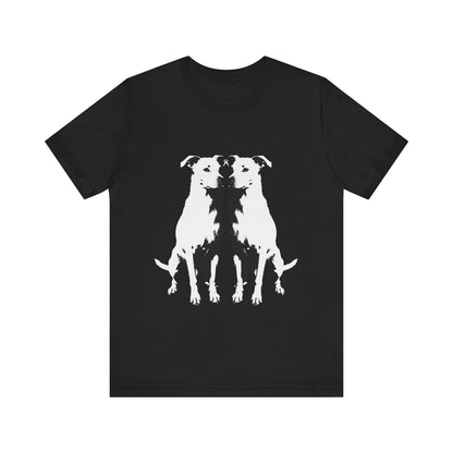 Dog Lover's Unisex Short Sleeve Tee outlined style 2 | Pet Enthusiast Shirt, Gift for Dog Lovers, Animal Lovers Apparel, Casual Wear, Fun Dog Graphic T-Shirt